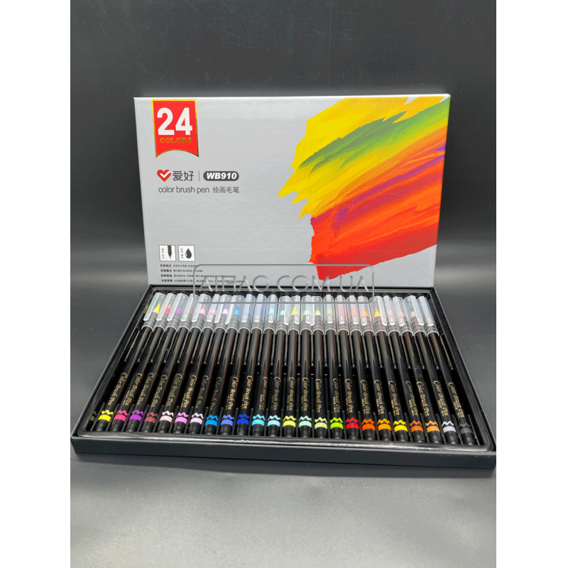Акварельные маркеры Aihao Brushpen AH-WB910-24