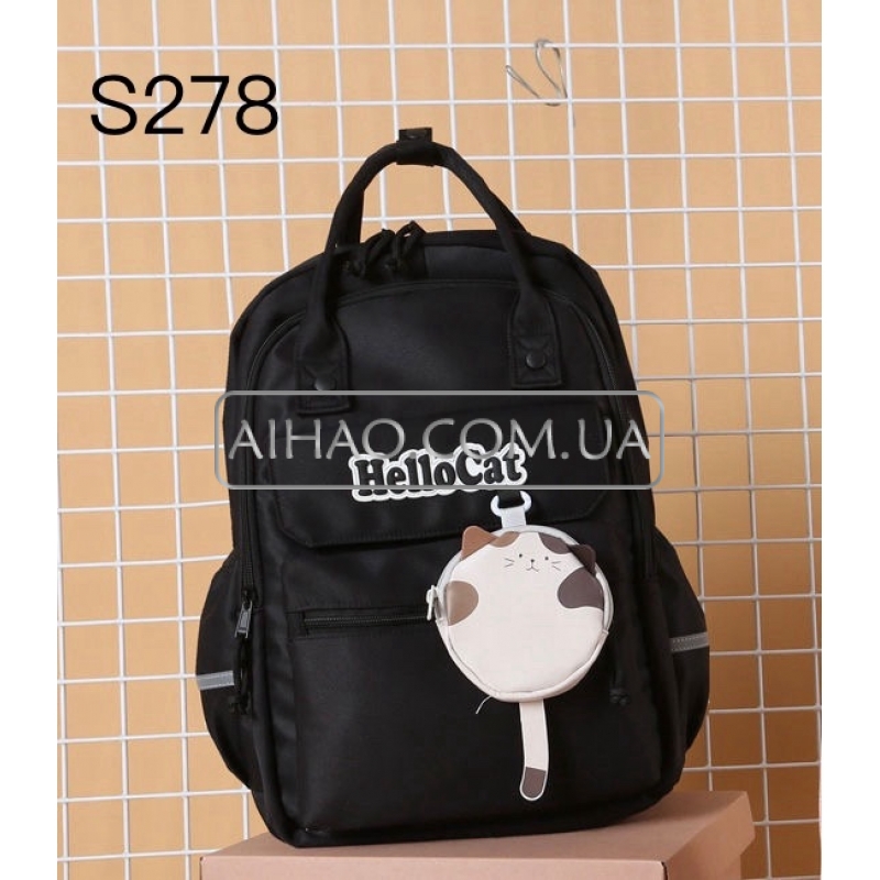 Рюкзак шкільний HELLO CAT 43х30х16 см. Juxianzi S278