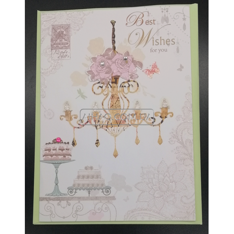 Открытка с конвертом WISH-A1602