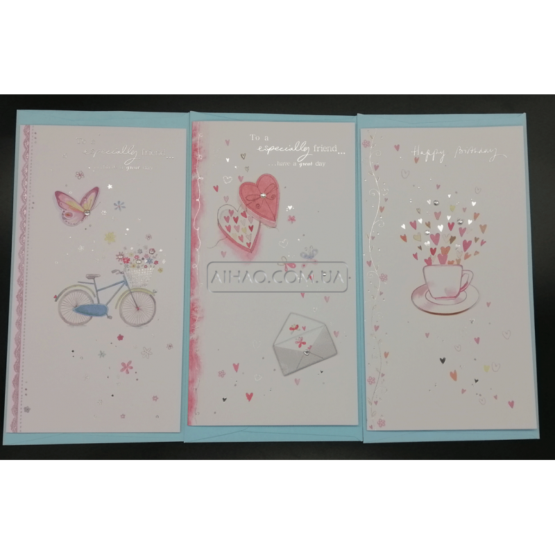 Открытка с конвертом WISH-A1601