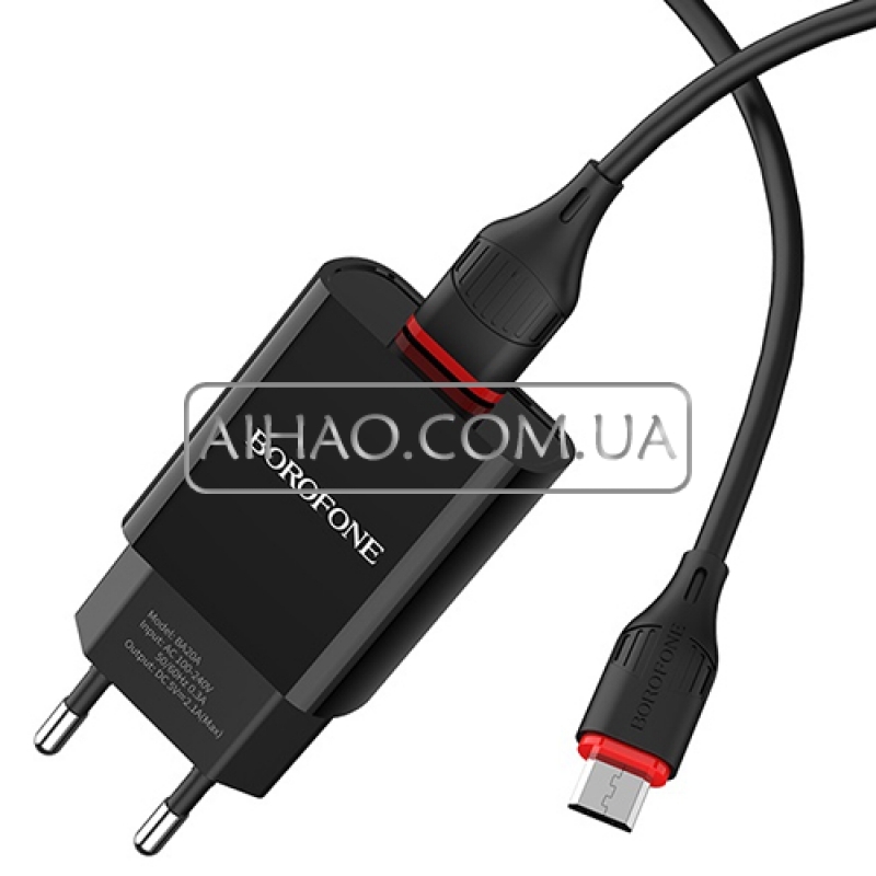 Сетевое зарядное устройство Borofone BA20A Micro-USB