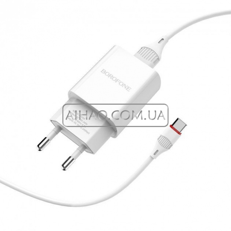 Сетевое зарядное устройство Borofone BA20A Type-C