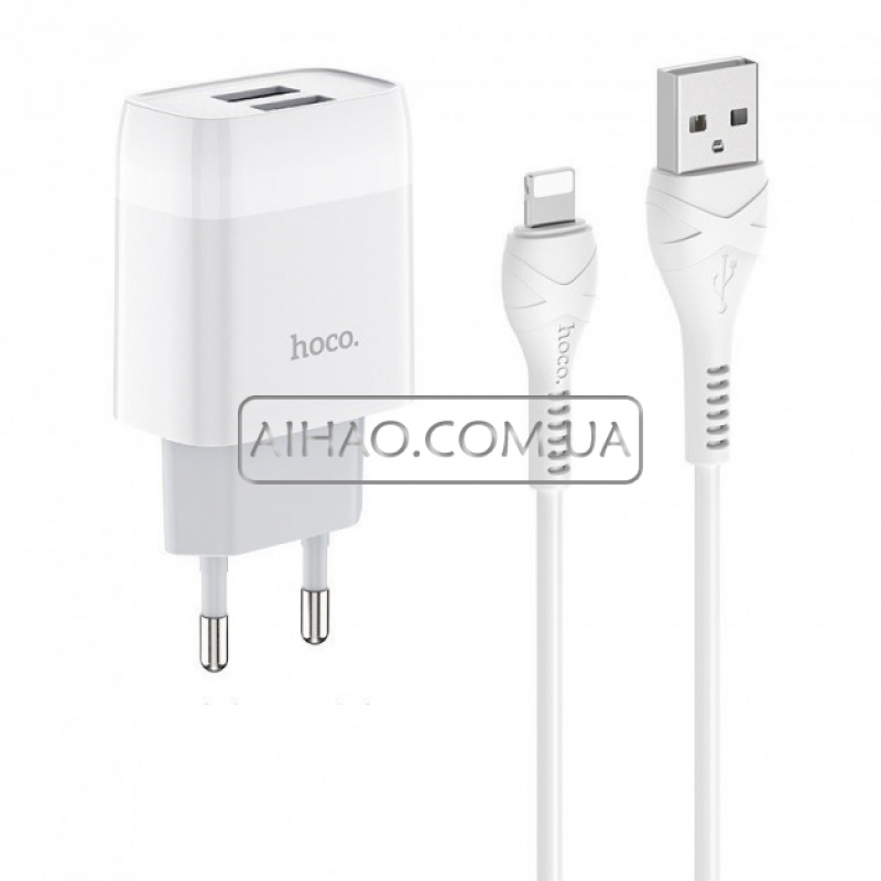 Сетевое зарядное устройство HOCO C73A Lightning