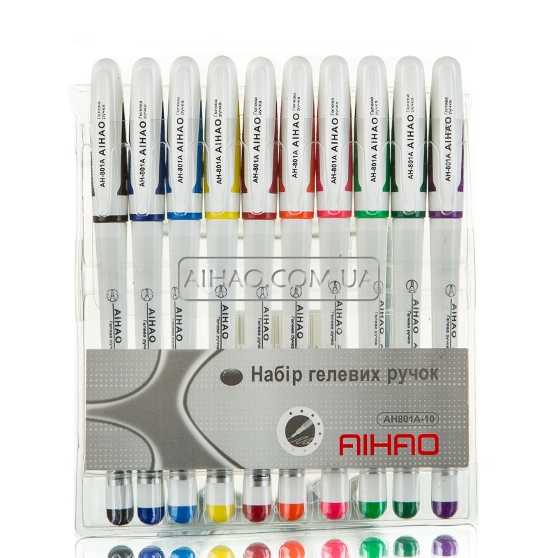 Гелевые ручки AH 801-10