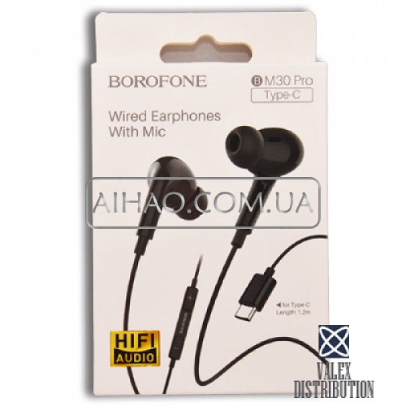 Проводні навушники Borofone BM30 Pro Type-c