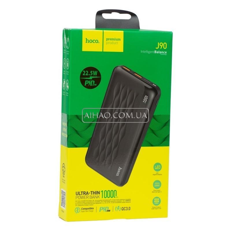 Портативний акумулятор Power Bank Hoco J90A 10000Mah