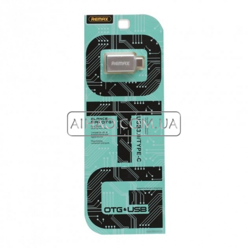 Перехідник OTG REMAX RA-OTG1 USB на USB Type-C 3А