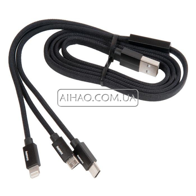 Кабель USB REMAX RC-094TH 3 IN 1 (Micro & Lightning & Type C)