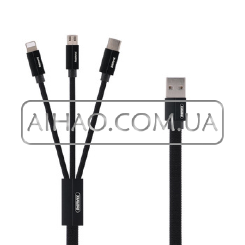 Кабель USB REMAX RC-094TH 3 IN 1 (Micro & Lightning & Type C)