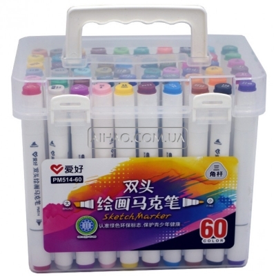 Набор двухсторонних Sketch Marker AH-PM514-60