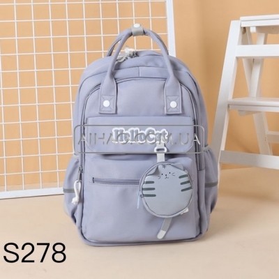 Рюкзак шкільний HELLO CAT 43х30х16 см. Juxianzi S278