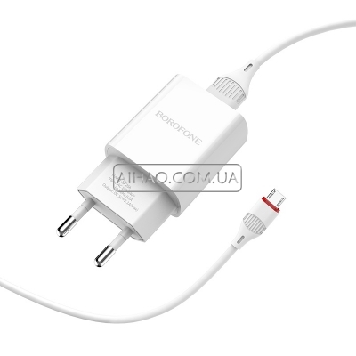 Сетевое зарядное устройство Borofone BA20A Micro-USB
