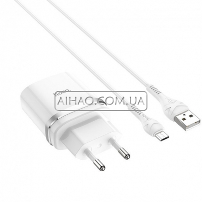 Сетевое зарядное устройство HOCO C12 Micro-USB