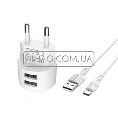 Мережевий зарядний пристрій Borofone BA23A Type-C