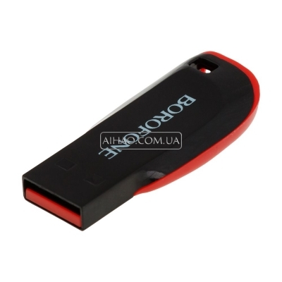 Флеш пам'ять USB Borofone BUD2 USB 2.0 16GB Steel