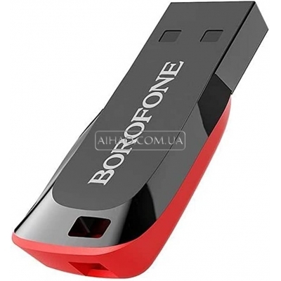 Флеш пам'ять USB Borofone BUD2 USB 2.0 32GB Steel