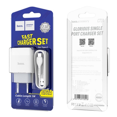 Сетевое зарядное устройство HOCO C72A Micro-USB