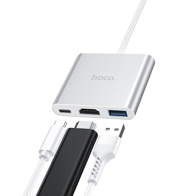 Usb Hub Hoco HB14 (Type-C to USB+HDMI+Type-C)