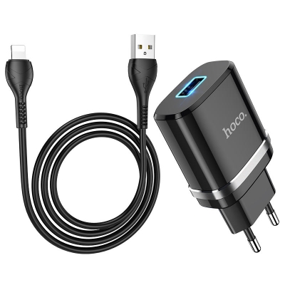 Сетевое зарядное устройство HOCO N1 Lightning