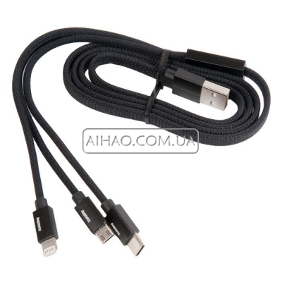 Кабель USB REMAX RC-094TH 3 IN 1 (Micro & Lightning & Type C)