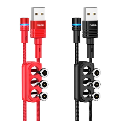 Кабель USB HOCO U98 3in1 Type-C, Lightning, Micro-USB