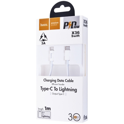Кабель Hoco X36 Swift PD Type-C to Lightning