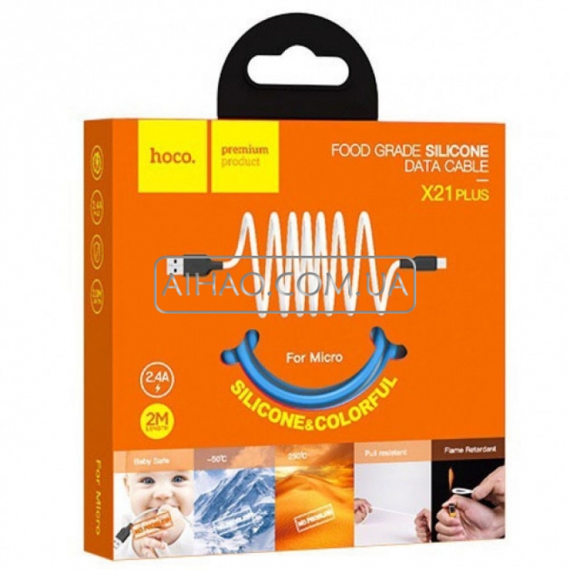 Кабель USB На Micro-USB HOCO X21plus 2M